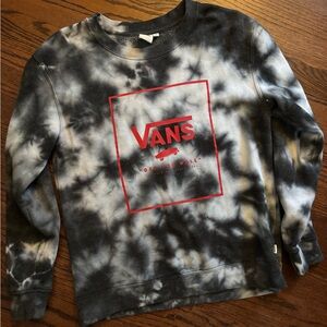 Vans Black and White Tie Dye Sweatshirt